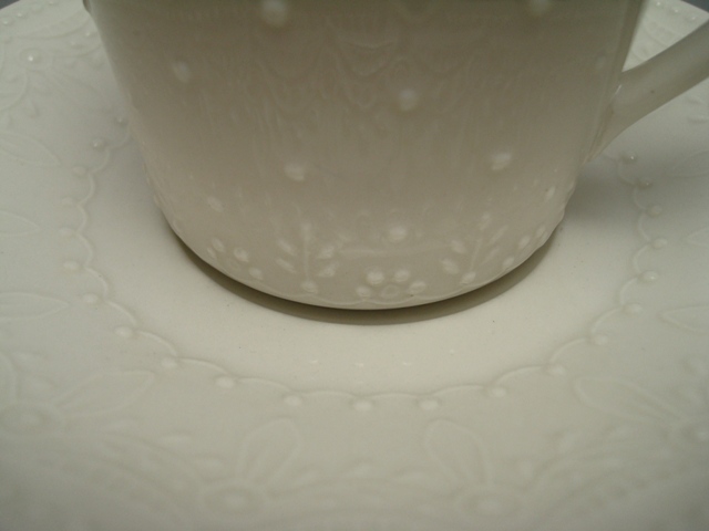 Arabia 100th Anniversary Cup & Saucer ivory