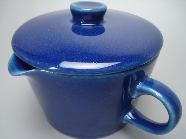 Arabia Kilta Creamer with Lid blue