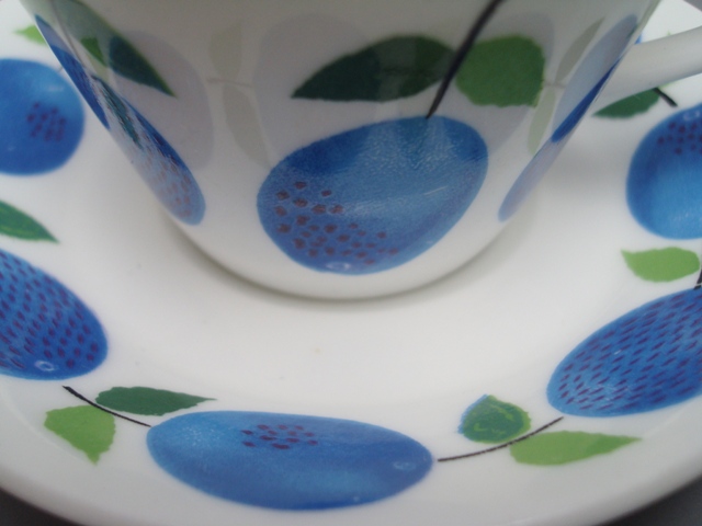 Gustavsberg Prunus Coffee Cup & Saucer